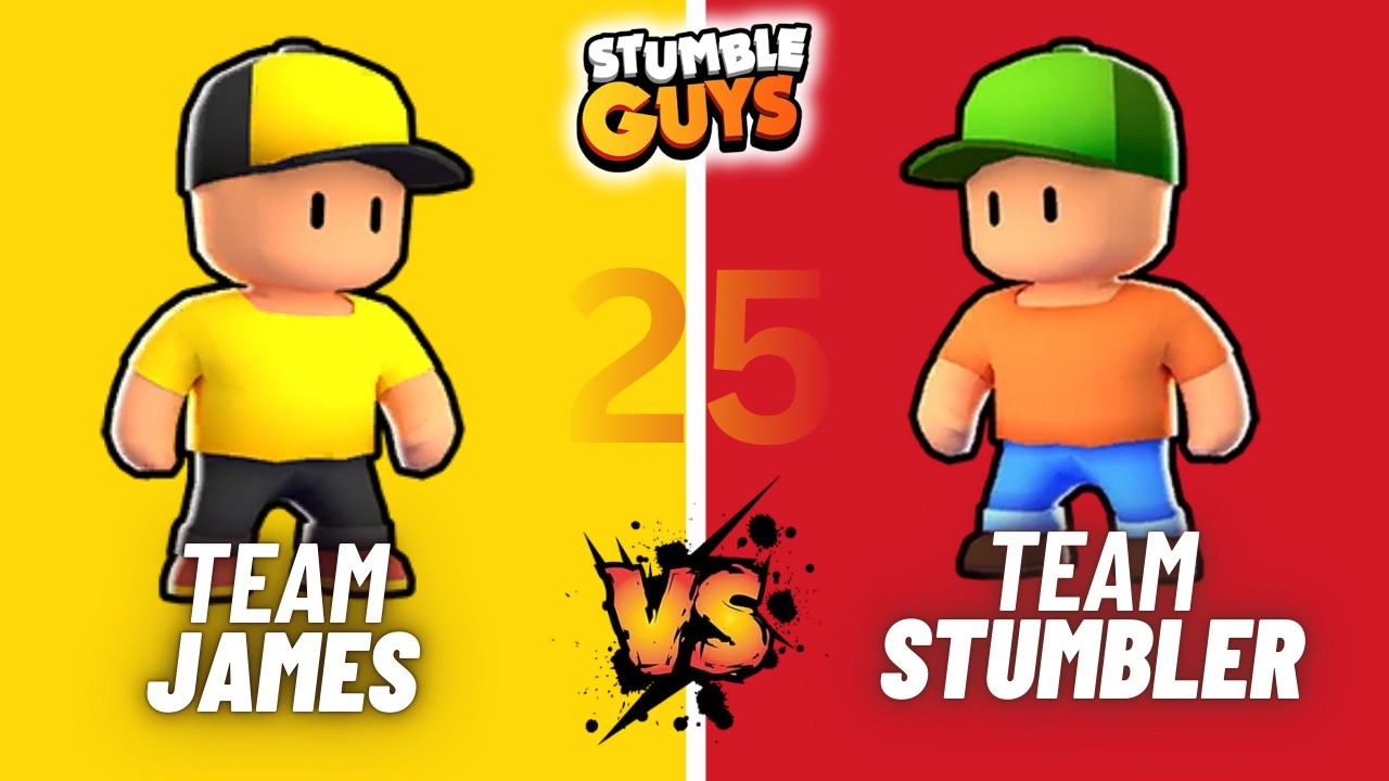Stumbler🔴 vs James🟡 | SKIN WAR #stumbleguys #shortslive