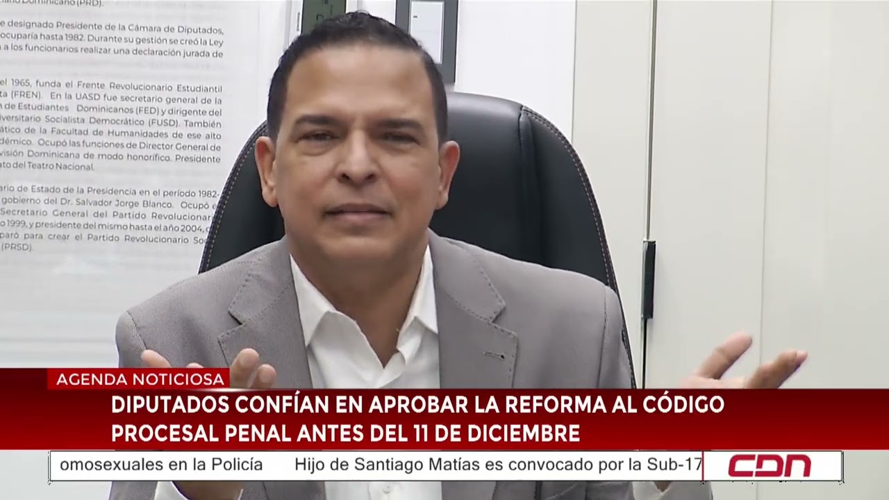 Diputados confían en aprobar la reforma al Código Procesal Penal antes del 11 de diciembre