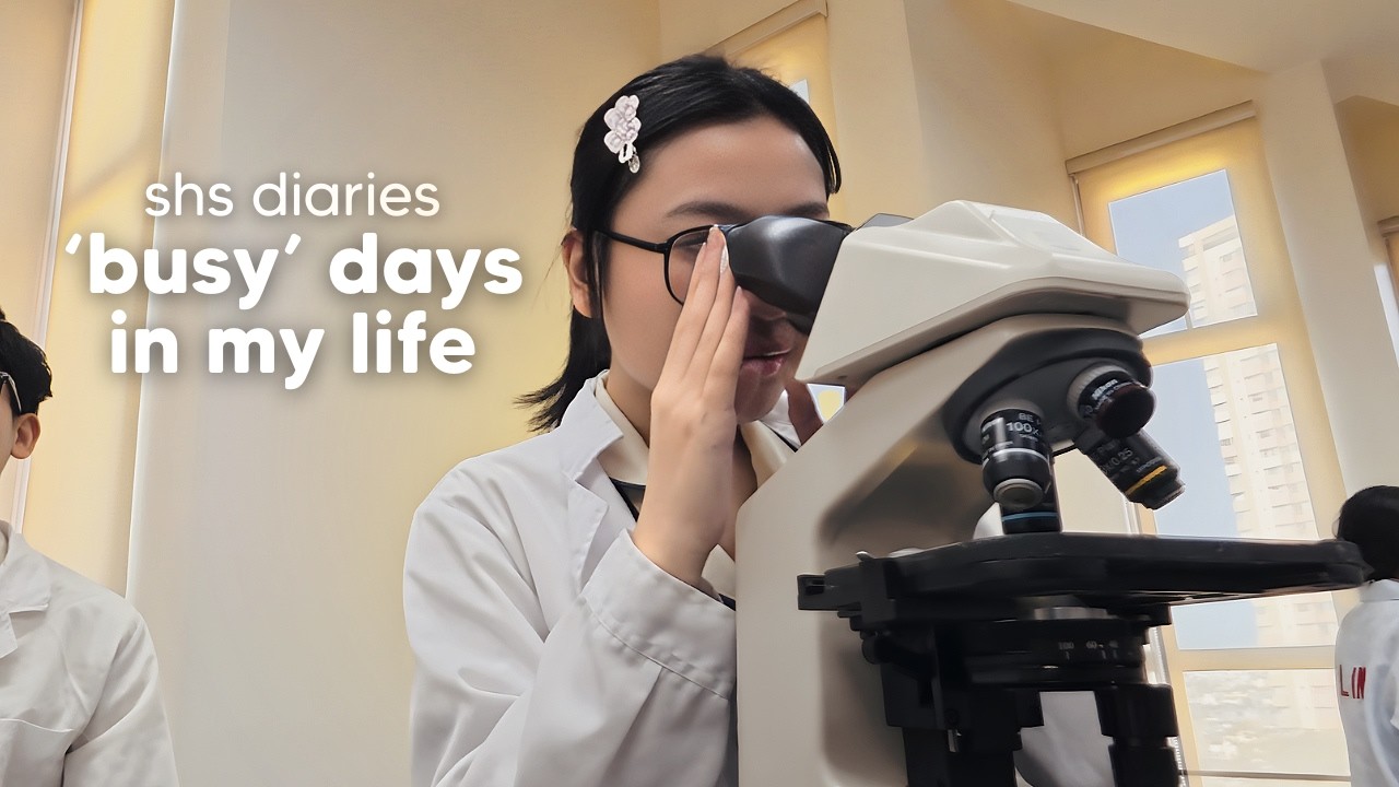 shs diaries ⊹ ࣪ ˖ | productive days in my life