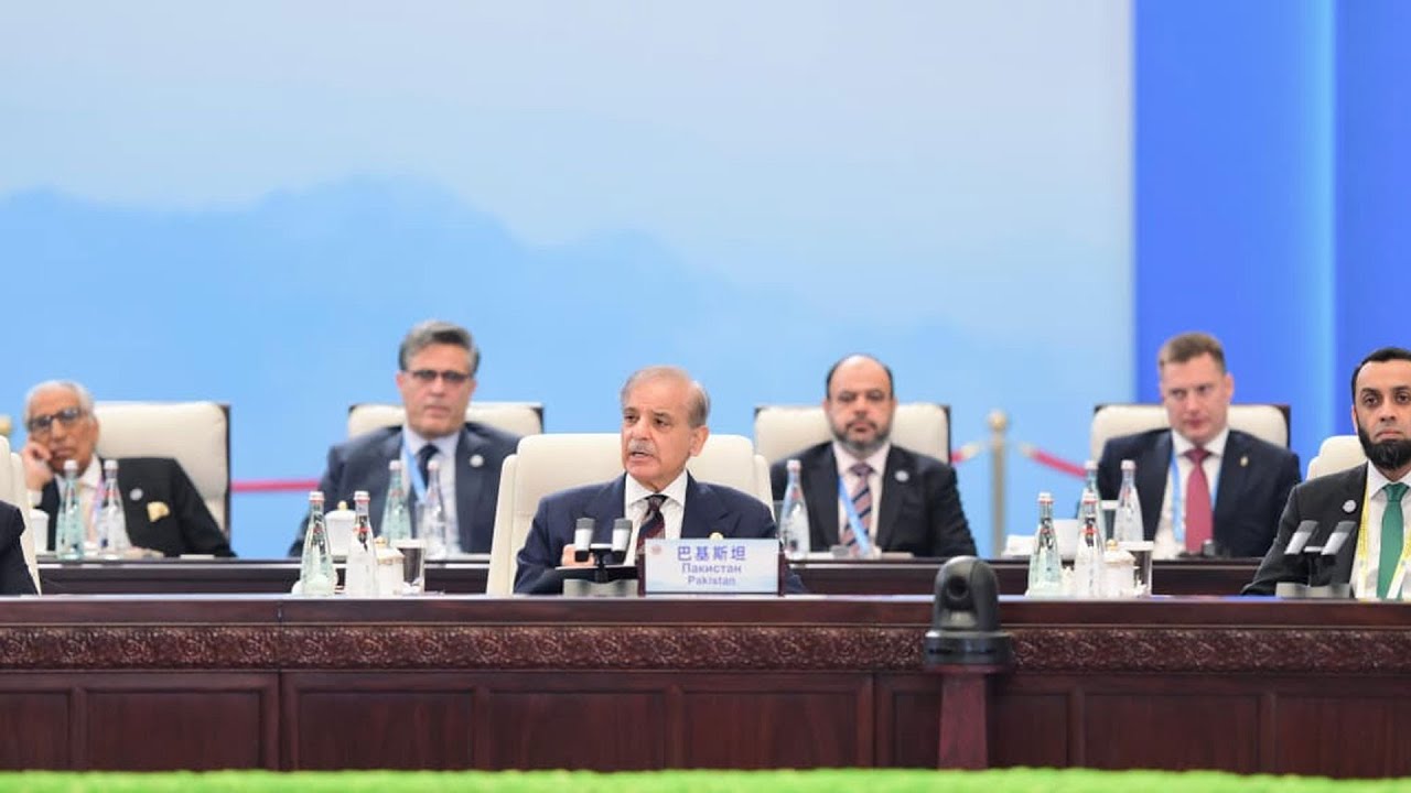 PM Shehbaz Sharif addresses the 25th SCO Heads of States Council Meeting in Tianjin