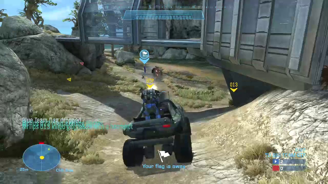 CTF Halo Reach - Recovering Flag at Enemy Base