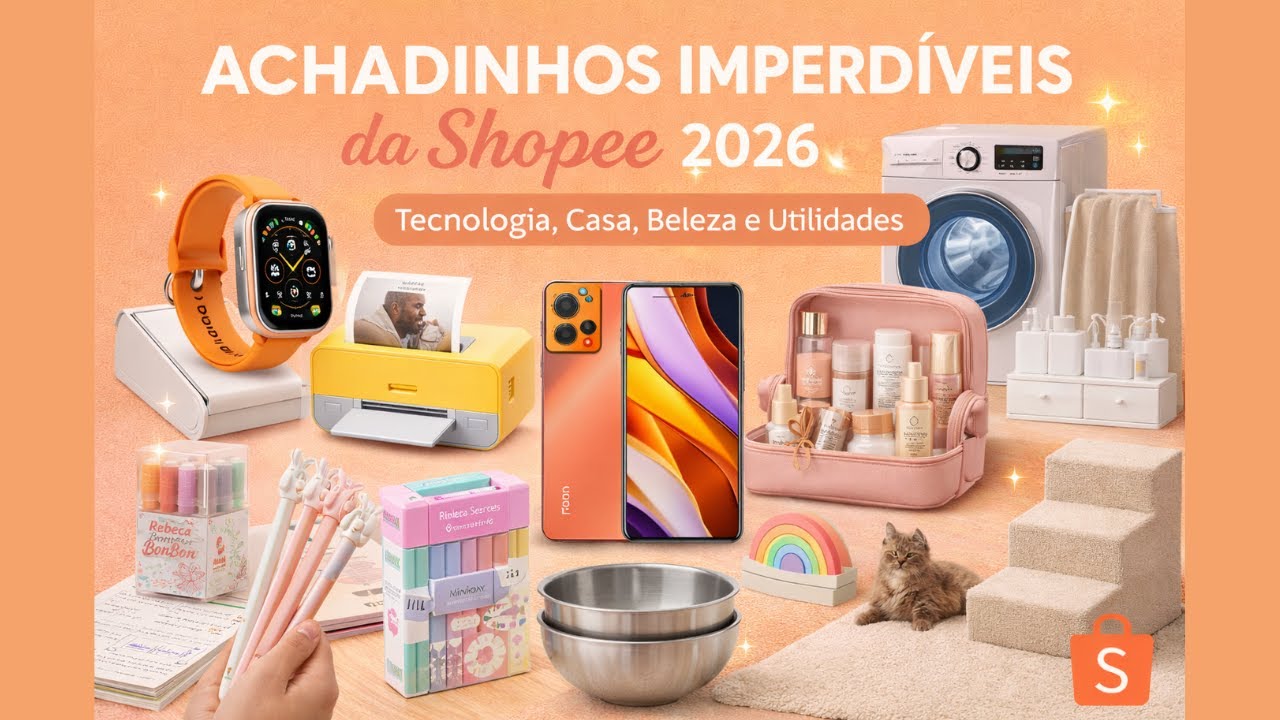 Achadinhos Imperdíveis da Shopee 2026 | Tecnologia, Casa, Beleza e Utilidades