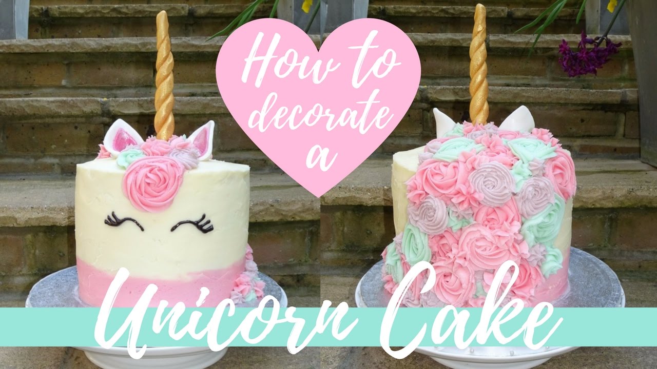 HOW TO MAKE A UNICORN CAKE // Mrs Grace Young