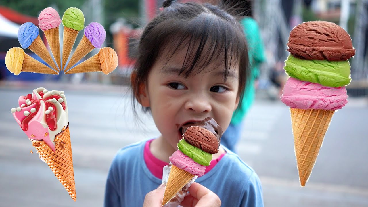 Ăn kem ốc quế ở BỜ HỒ HO&Agrave;N KIẾM 💎 AnAn ToysReview TV 💎