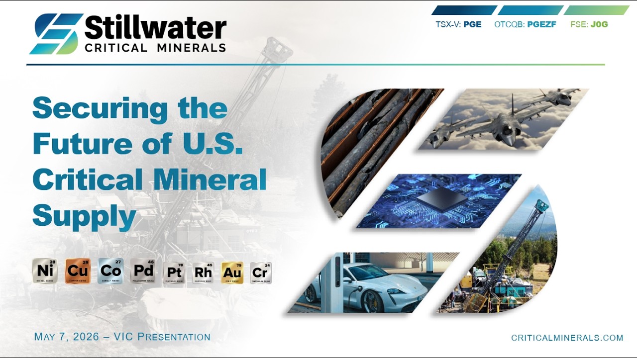 Stillwater Critical Minerals Corp. (OTCQB: PGEZF | TSXV: PGE): Виртуальные конференции для инвест...
