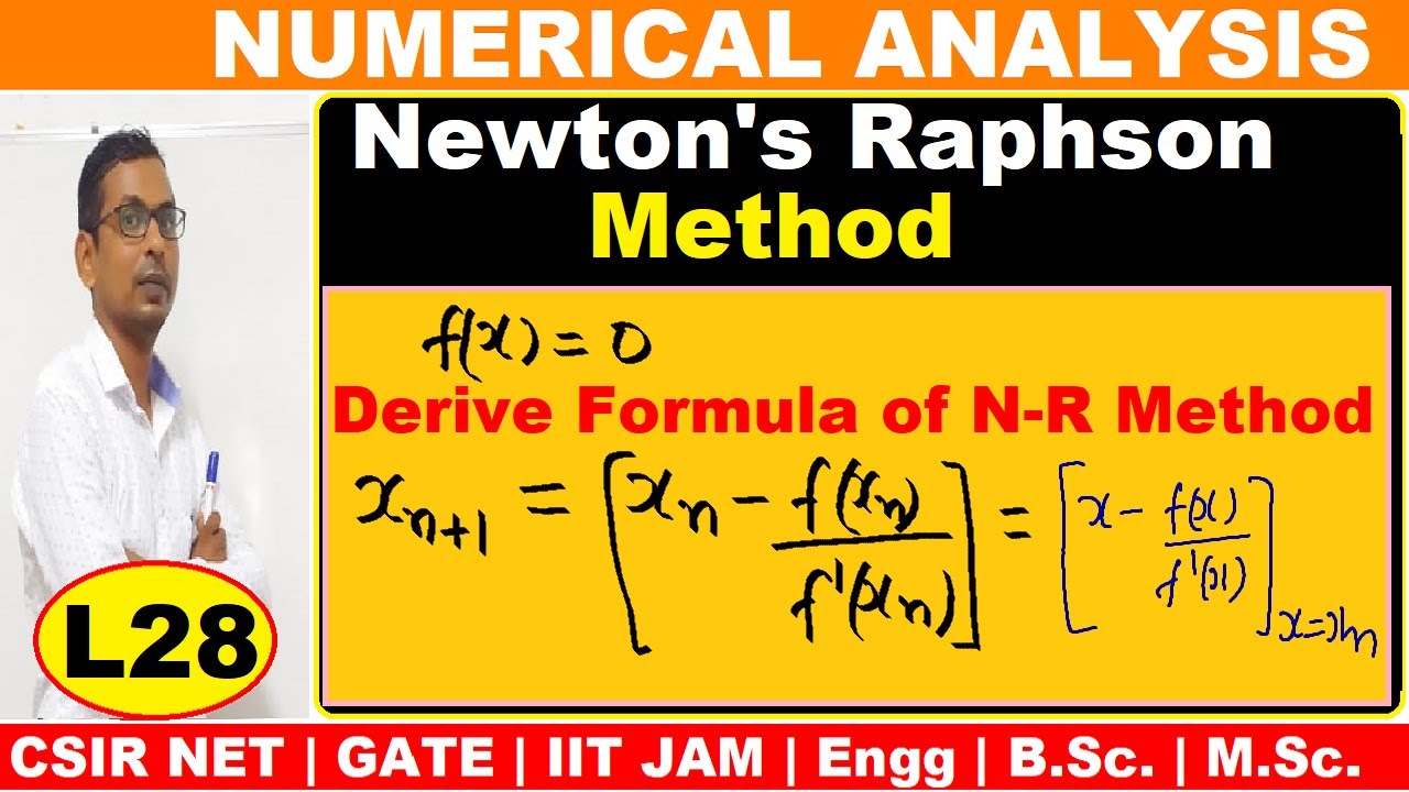 #28 Newton Raphson Method in hindi | Proof of Newton's Raphson Method | Tangent Method of numerical