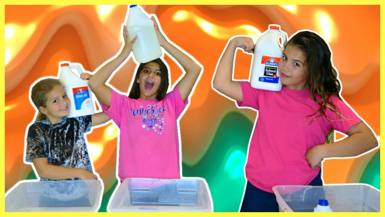 1 GALLON OF ELMER'S GLUE ALL vs 1 GALLON OF ELME'S SCHOOL GLUE vs 1 GALLON CLEAR GLUE  TUTORIAL