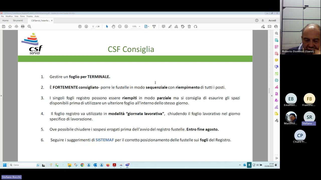 Webinar: Il registro fustelle nel Lazio