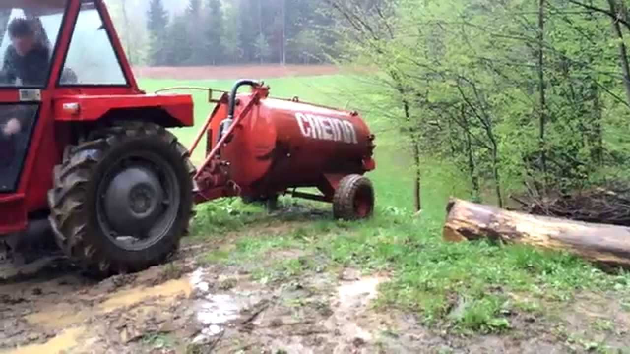 My cousin and me: IMT 542 and Creina Liquid manure driving