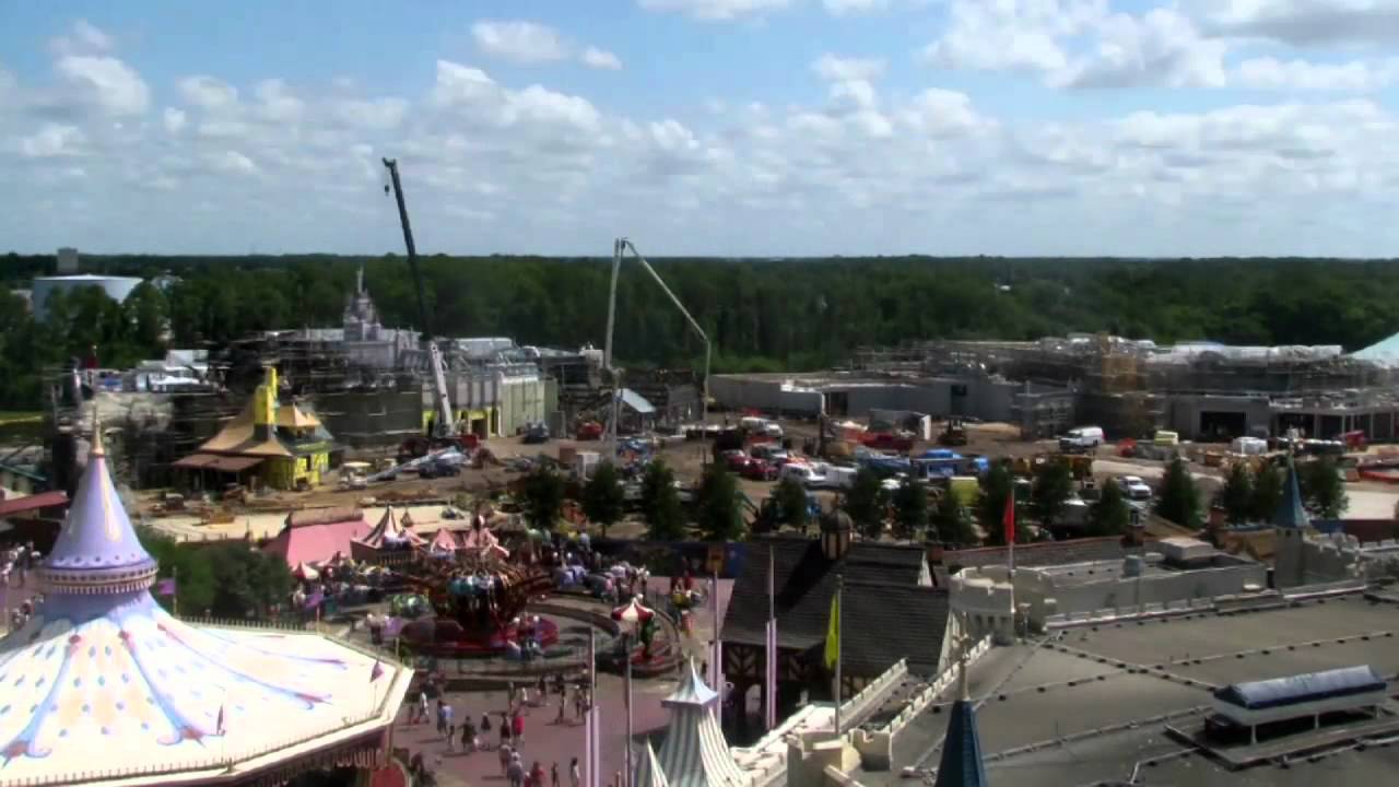 New Fantasyland Expansion Construction 2012 Time Lapse!