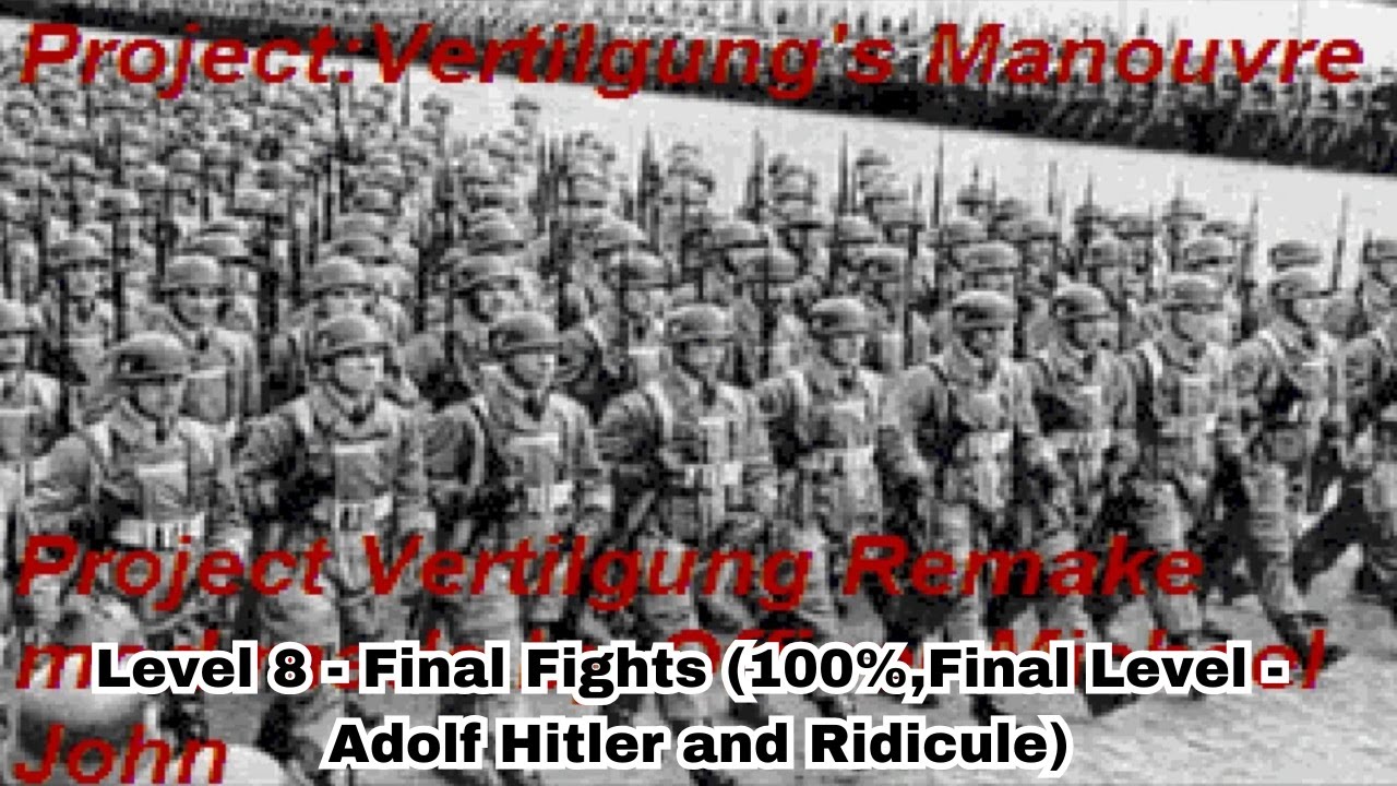 Wolfenstein 3D - Project:Vertilgung's Manouvre Level 8 (100%,Final Level)