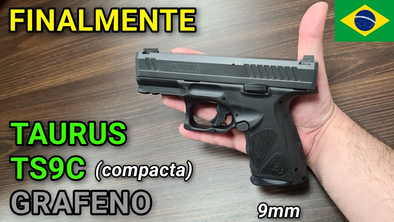 NOVA TS9C Grafeno (compacta) Finalmente Lan&ccedil;ar&aacute; no Brasil! 9mm boa para Porte Velado - da TAURUS