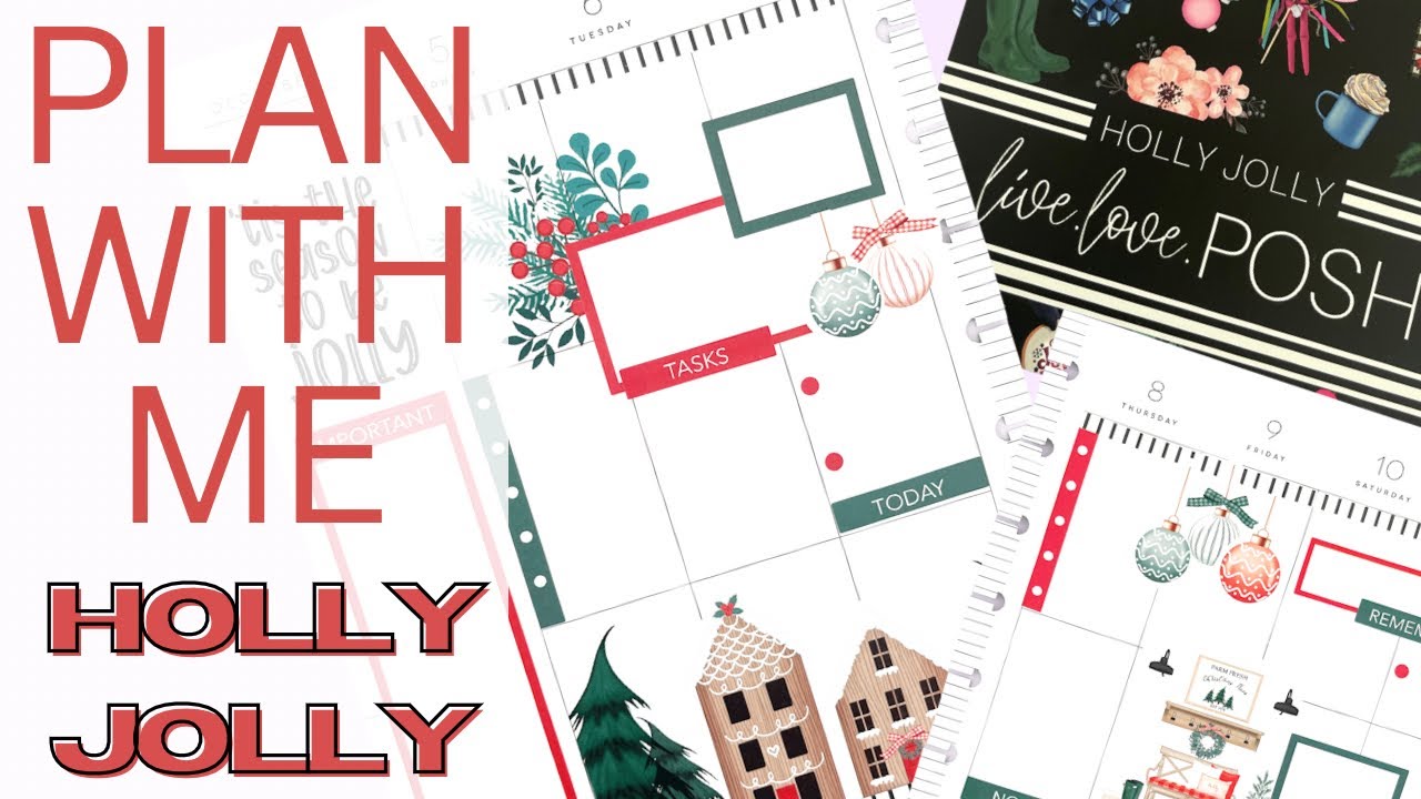 PLAN WITH ME | NEW LIVE LOVE POSH HOLLY JOLLY STICKER BOOK