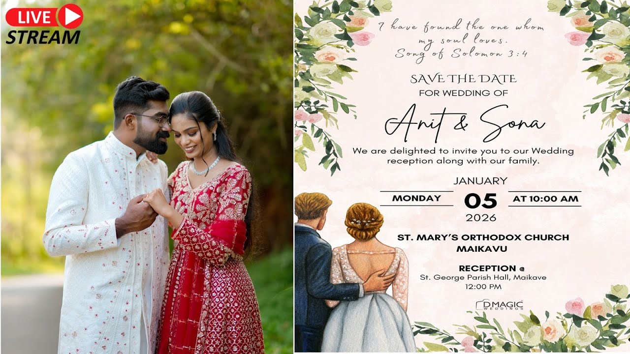 WEDDING CEREMONY OF  ANIT & SONA  ON  05/01/2026