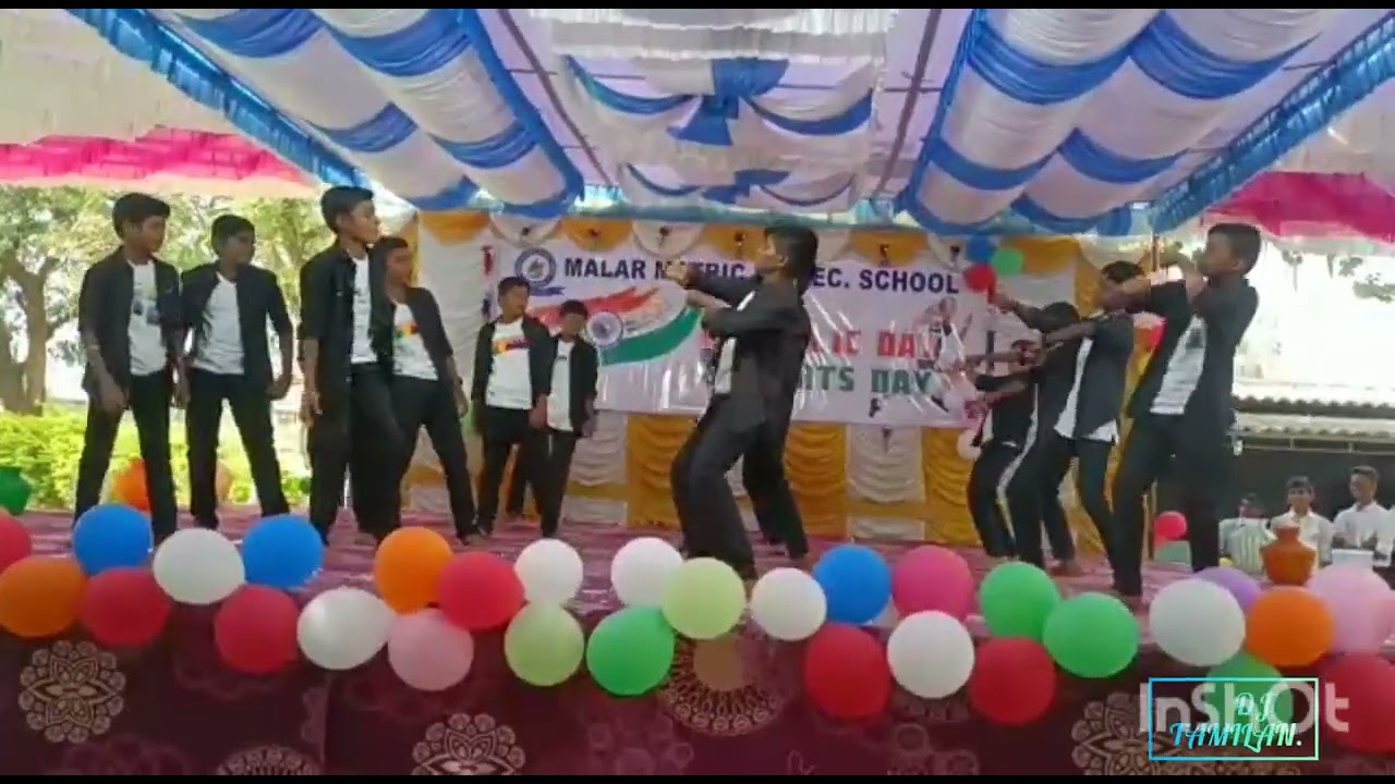 malar Matric school paramathi. republic day and sports day dance.💥🕺🔥