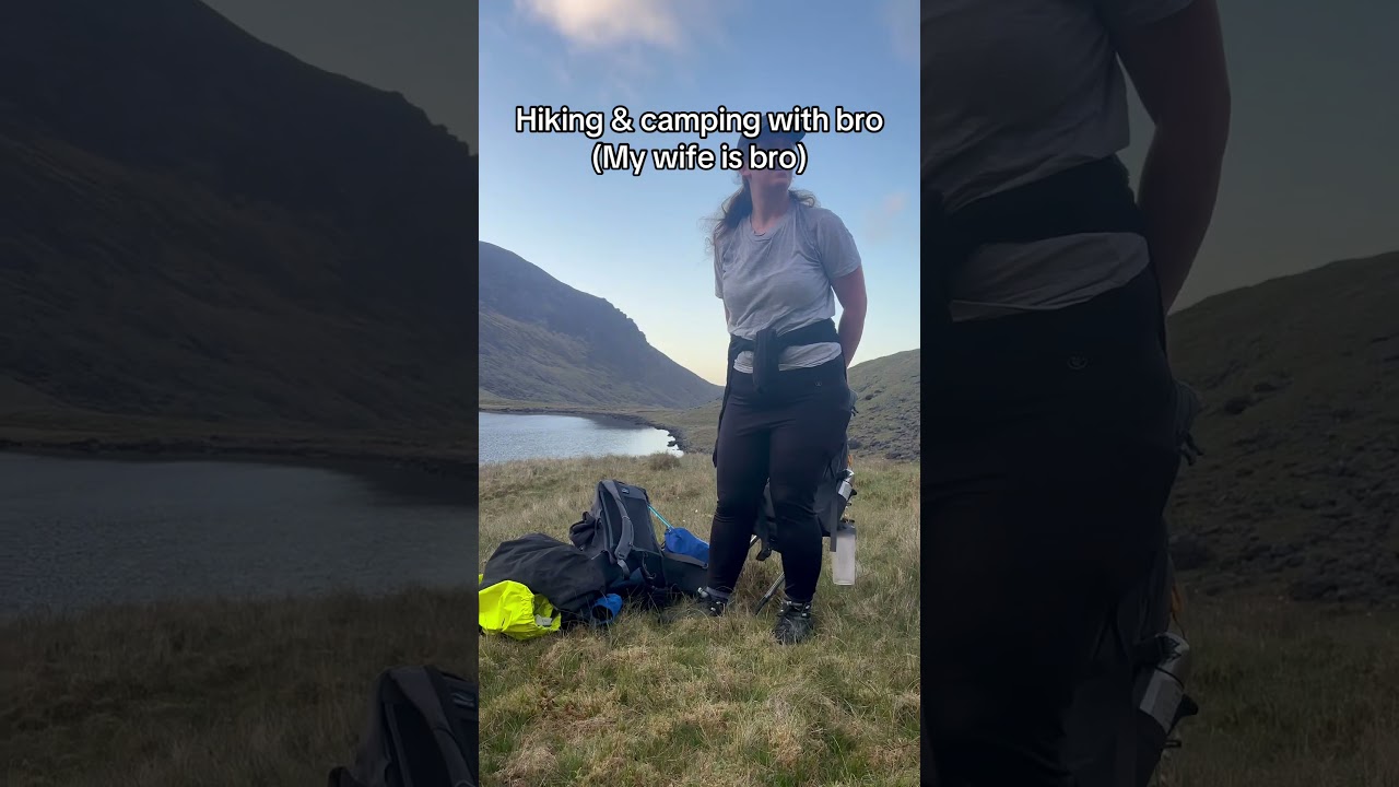 Wife is my bro #couples #mountains #camping #hiking #outdoors #fyp #viral
