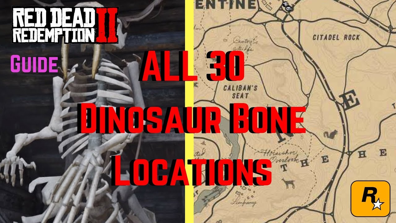 Red Dead Redemption All 30 Dinosaur Bone Locations | Walkthrough | Guide