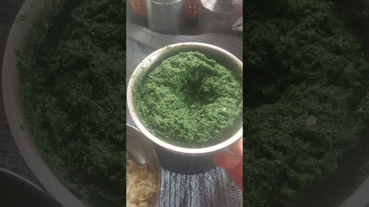 ফুলকপির পাতা বাটা 😋