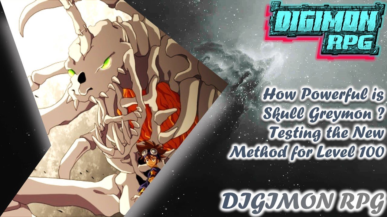 How Powerful is Skull Greymon ? Testing the New Method for Level 100 [ENG SUB] [Digimon RPG / DRO]