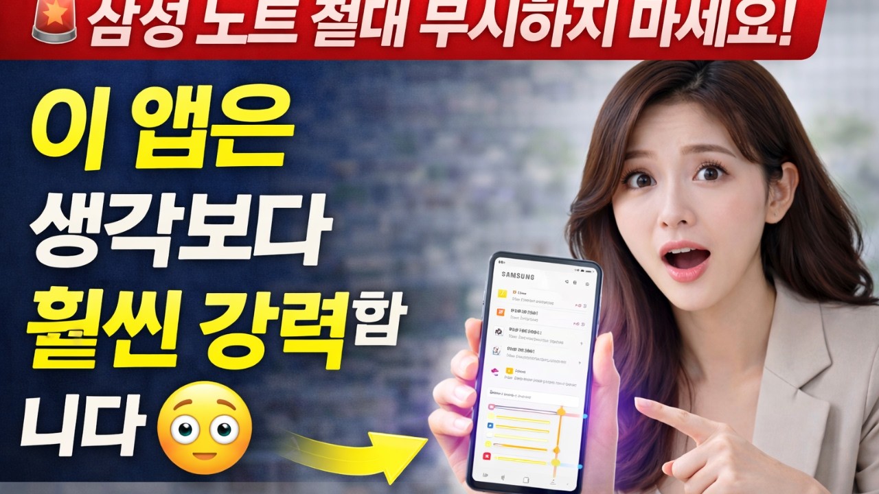 🚨 삼성 노트 절대 무시하지 마세요!이 앱은 생각보다 훨씬 강력합니다 😳