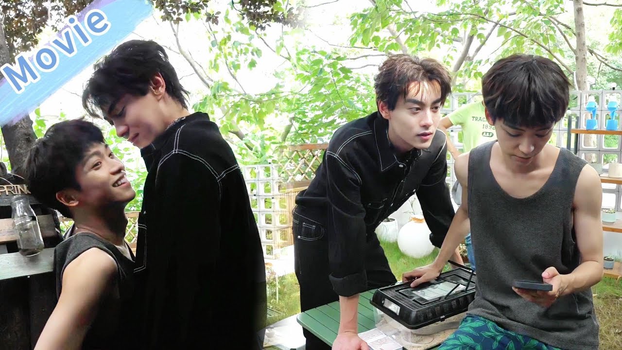 CP Chi Wei на съёмках клеятся! Chi Cheng обнимает Da Wei, он сладко улыбается 💕