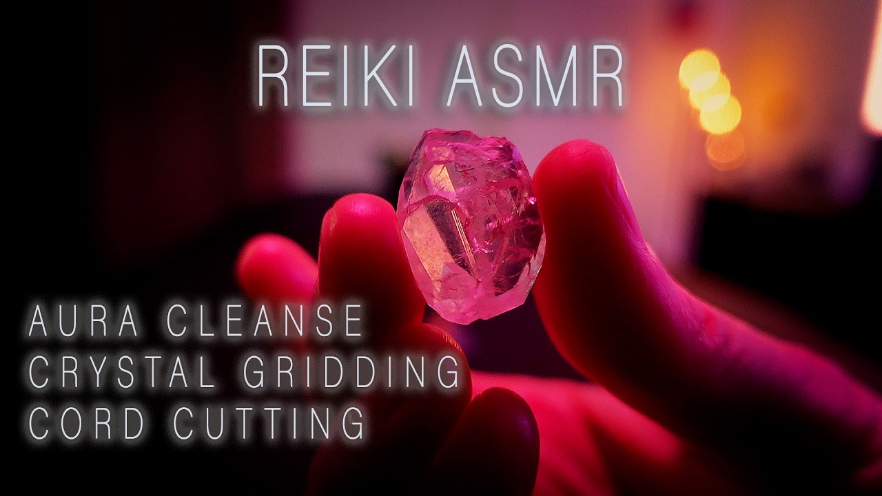 ✨ Ultimate Reiki ASMR Session: Spirit Water Aura Cleanse & Crystal Chakra Gridding  ✨