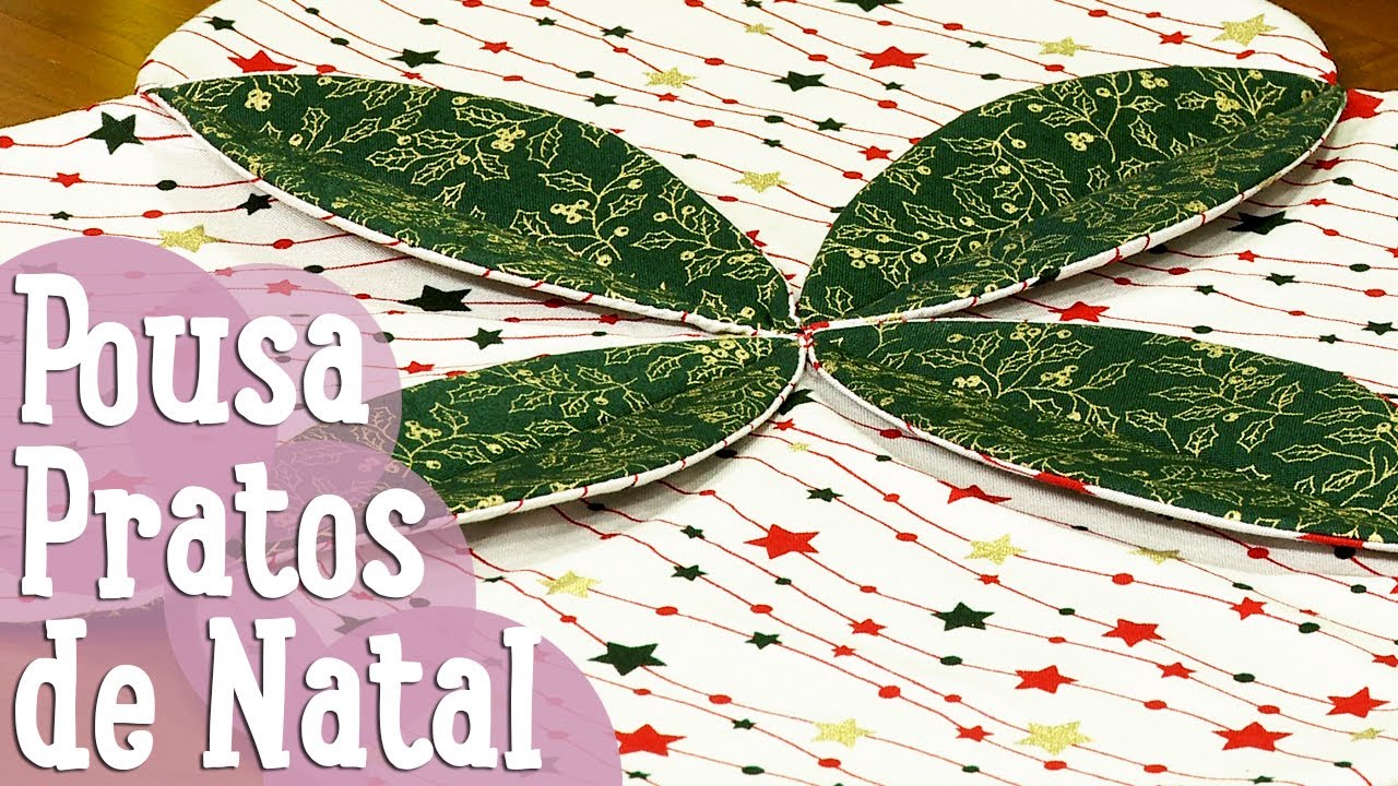 Pousa Pratos de Natal - Costura Comigo