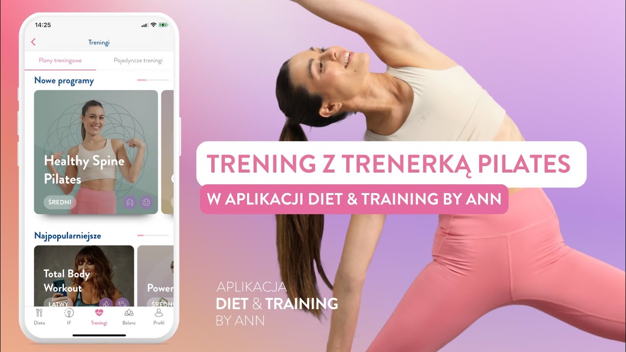 Trening z trenerką Pilates, Adrianą