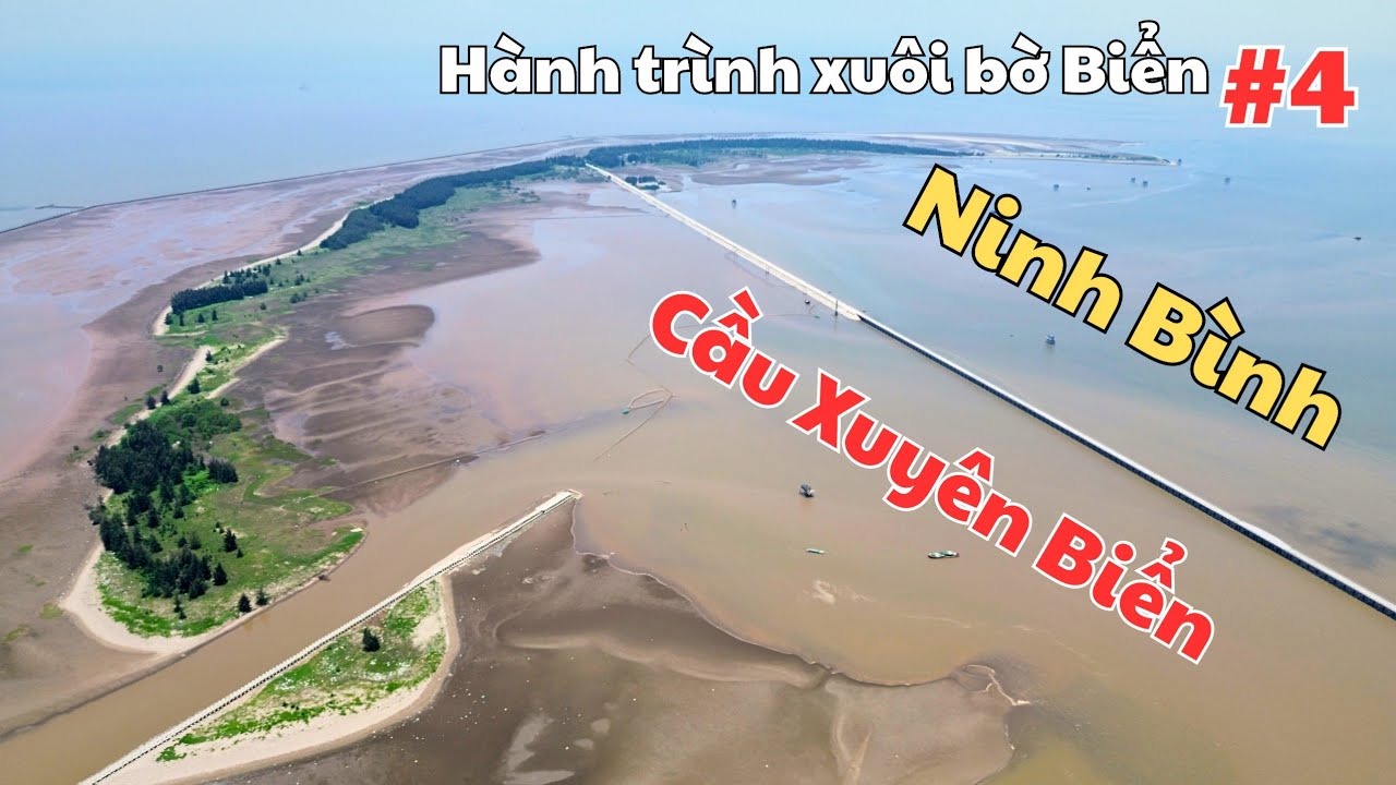 Ngỡ ngàng ở Ninh Bình có cây cầu xuyên biển ra 