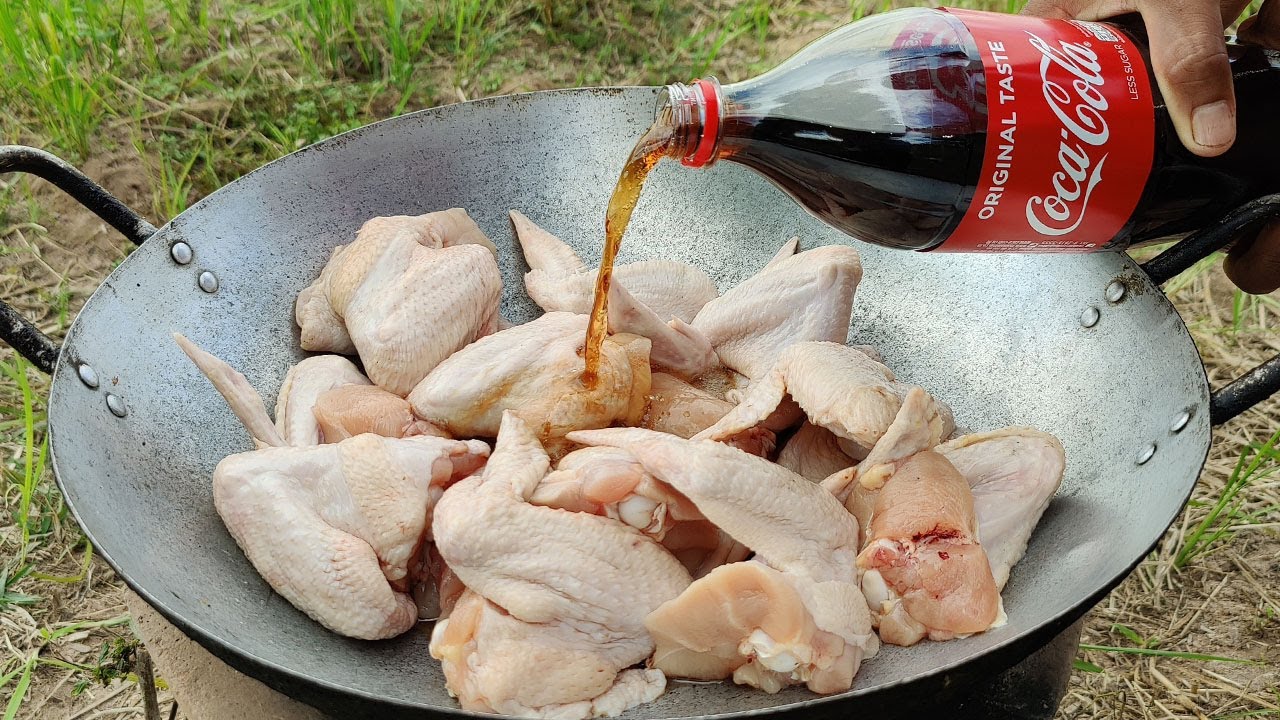Yummy Fried Chicken Wing with Coca Cola / Chicken Wing Cooking Tomato Recipe