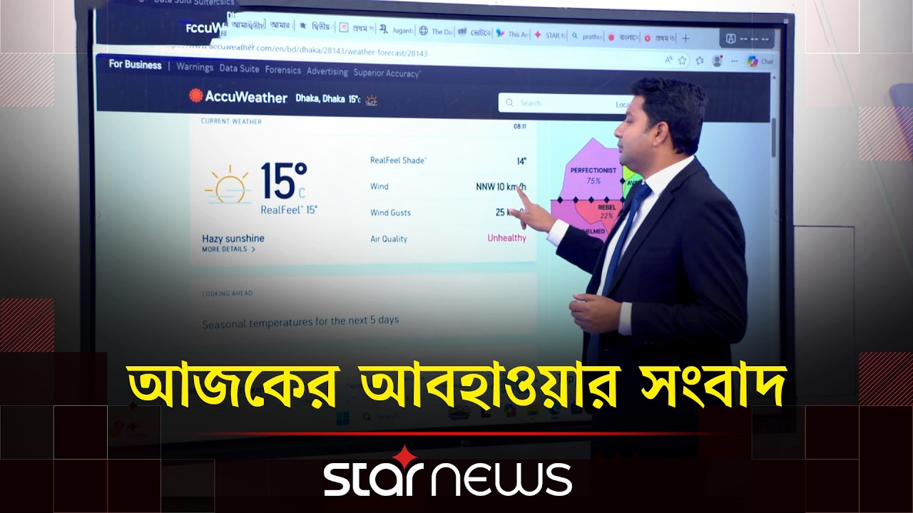আজকের আবহাওয়ার সংবাদ | Weather Update | Star News