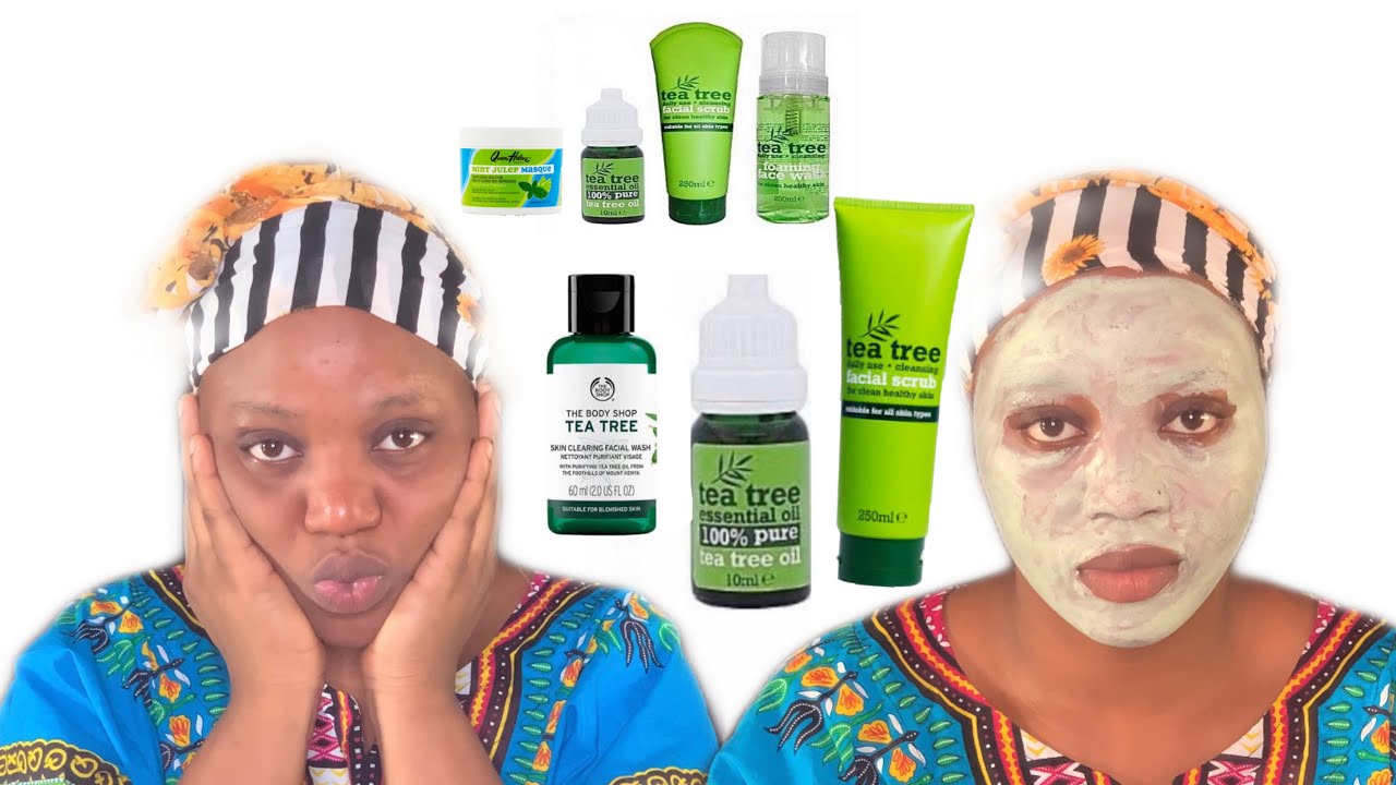 Clear glowing skin || affordable tea tree || daily skincare routine beginners friendly