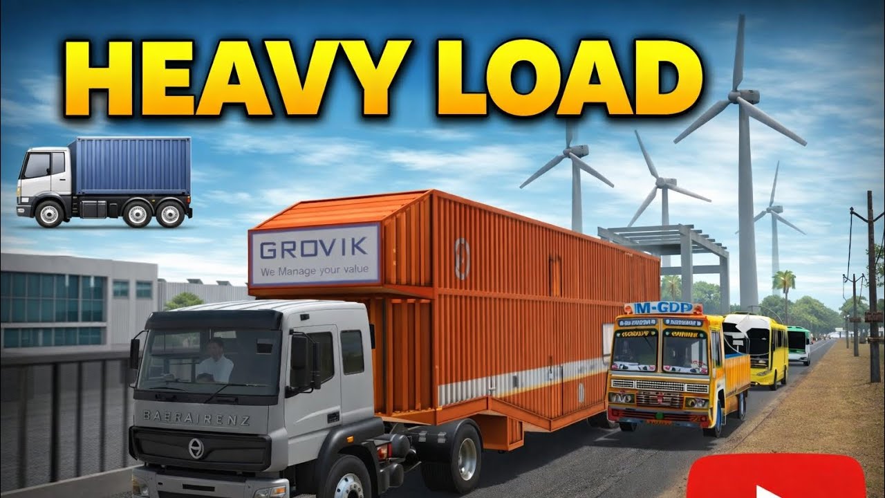 Extreme Heavy Load Delivery | Truck Simulator Gameplay#shorts 