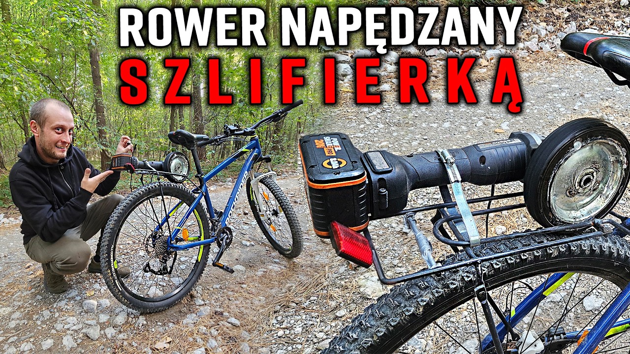 Jak zrobić rower elektryczny ze szlifierki kątowej i wkrętarki - Fox Corner