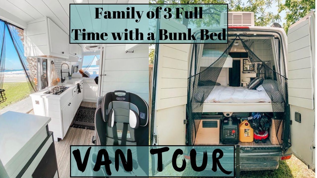 Aesthetically Beautiful well Designed Van for 3 - Shower, Bunk Bed, A/C unit