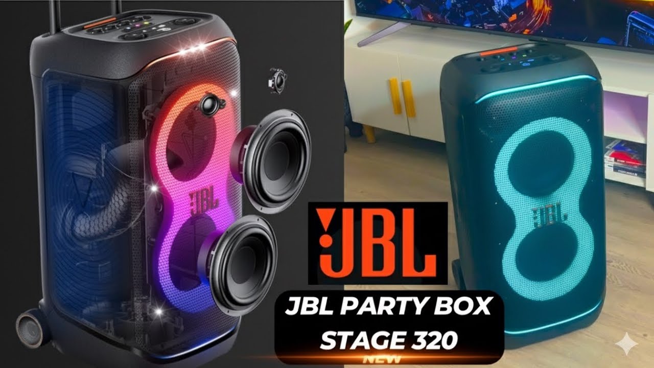 JBL PartyBox Stage 320 Unboxing & Review | Powerful Sound, Deep Bass & Party Lights Test 🔥🔊#speaker 