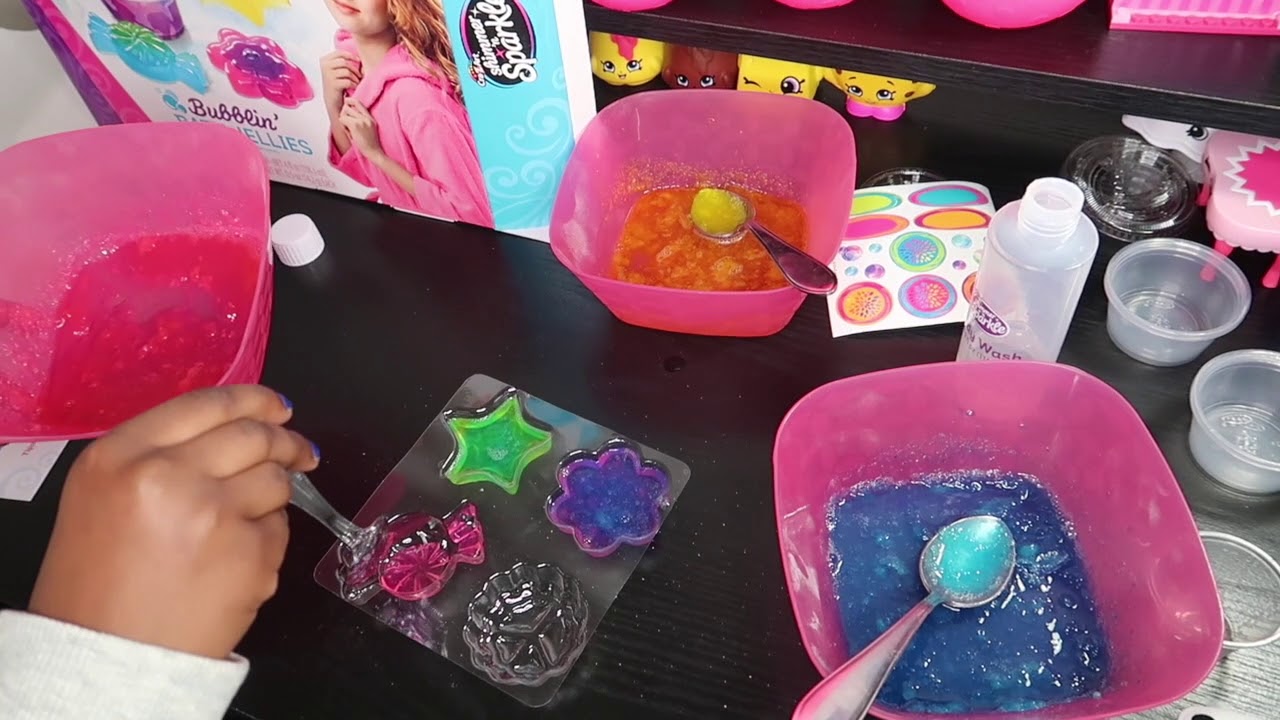 Crazart shimmer & sparkle bubblin bath jellies