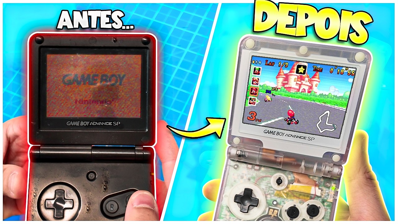 De velho e riscado a NOVO em folha! Restaurei um Game Boy Advance 😍