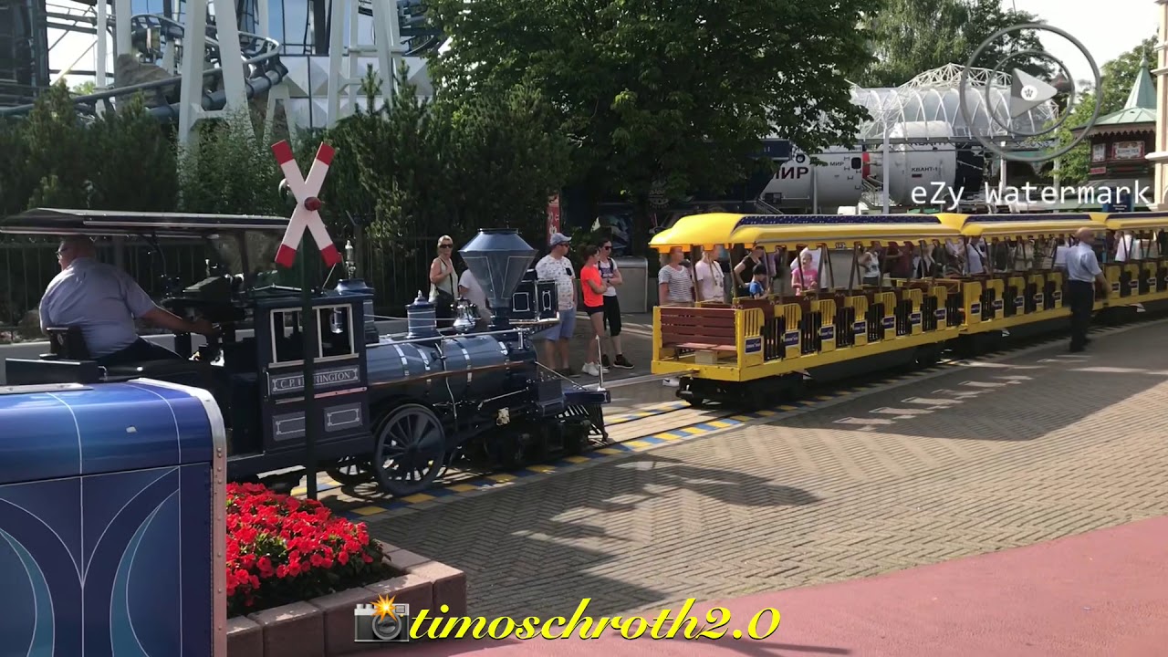 Panoramabahn wird Rückwärts abgeschleppt. Kleine Panne im Europapark