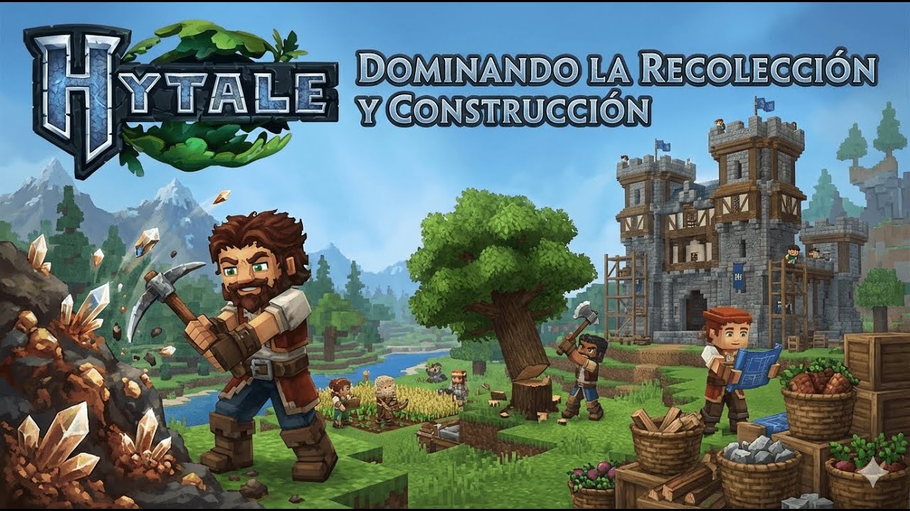 Hytale Dominando la Recolección y Construcción