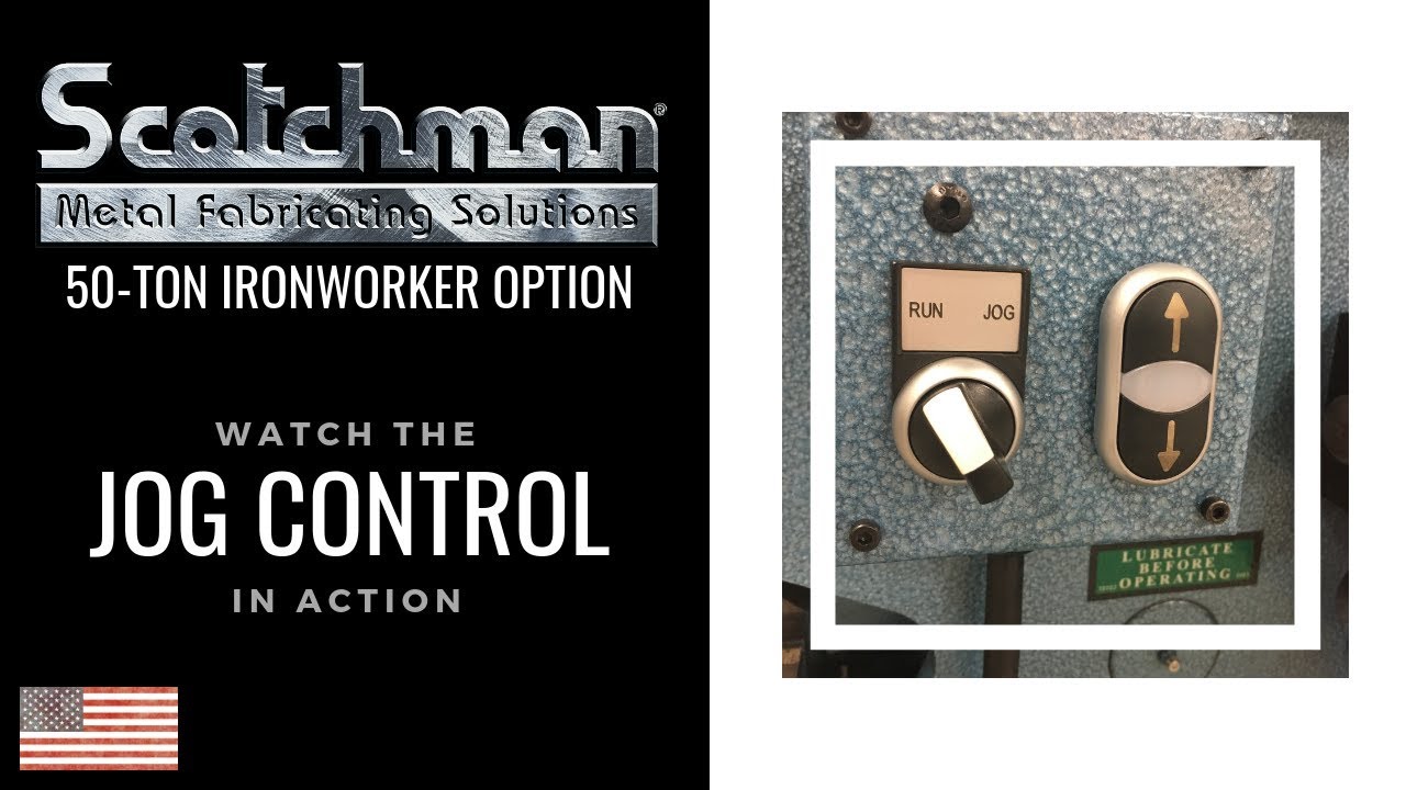 JOG CONTROL Option Now Available on SCOTCHMAN 50-ton IRONWORKERS