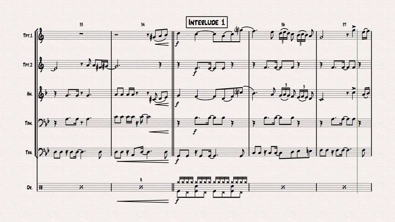 I Will Survive - Gloria Gaynor - Ballad & Disco - Brass Quintet w. Drums