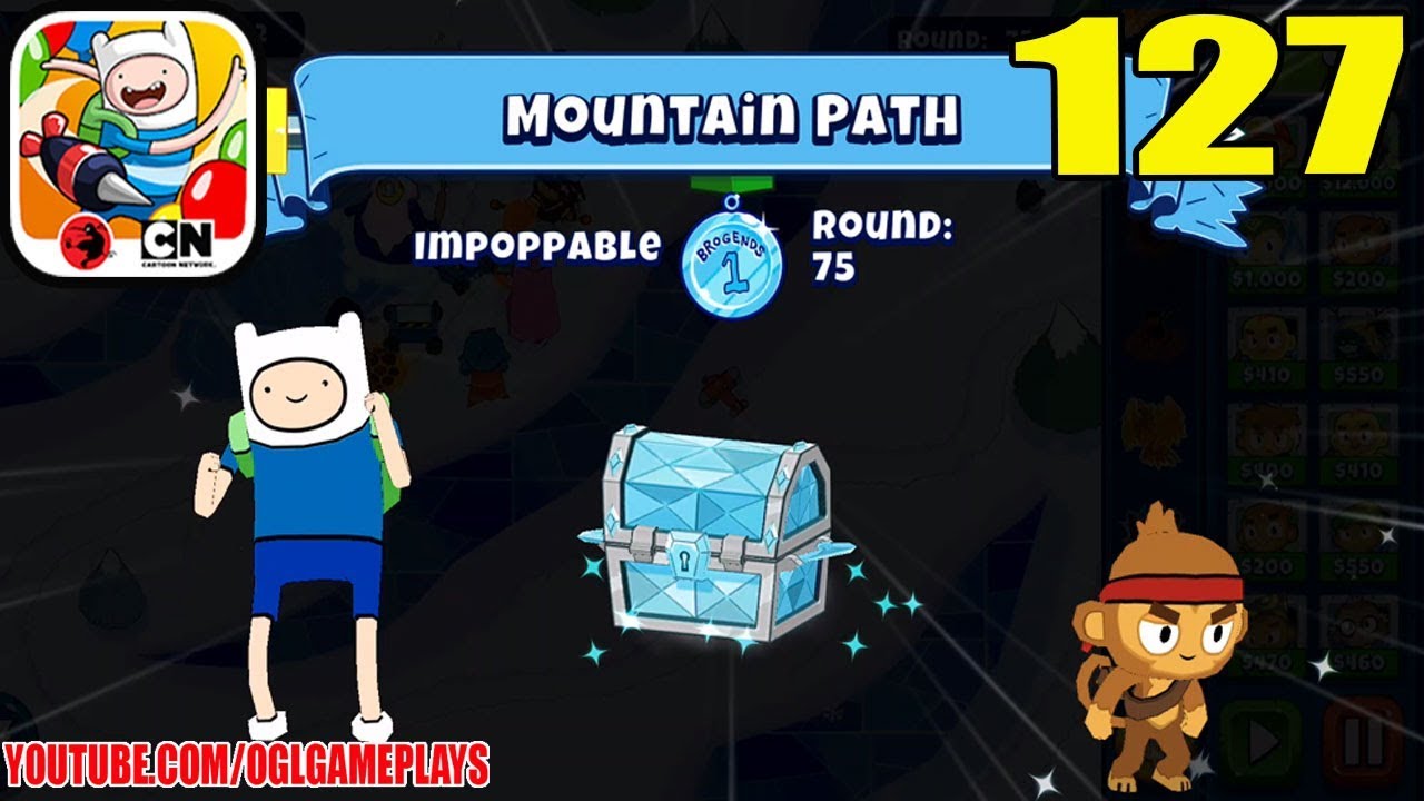 Bloons Adventure Time TD - Frozen Blades - Mountain Path - Impoppable Mode