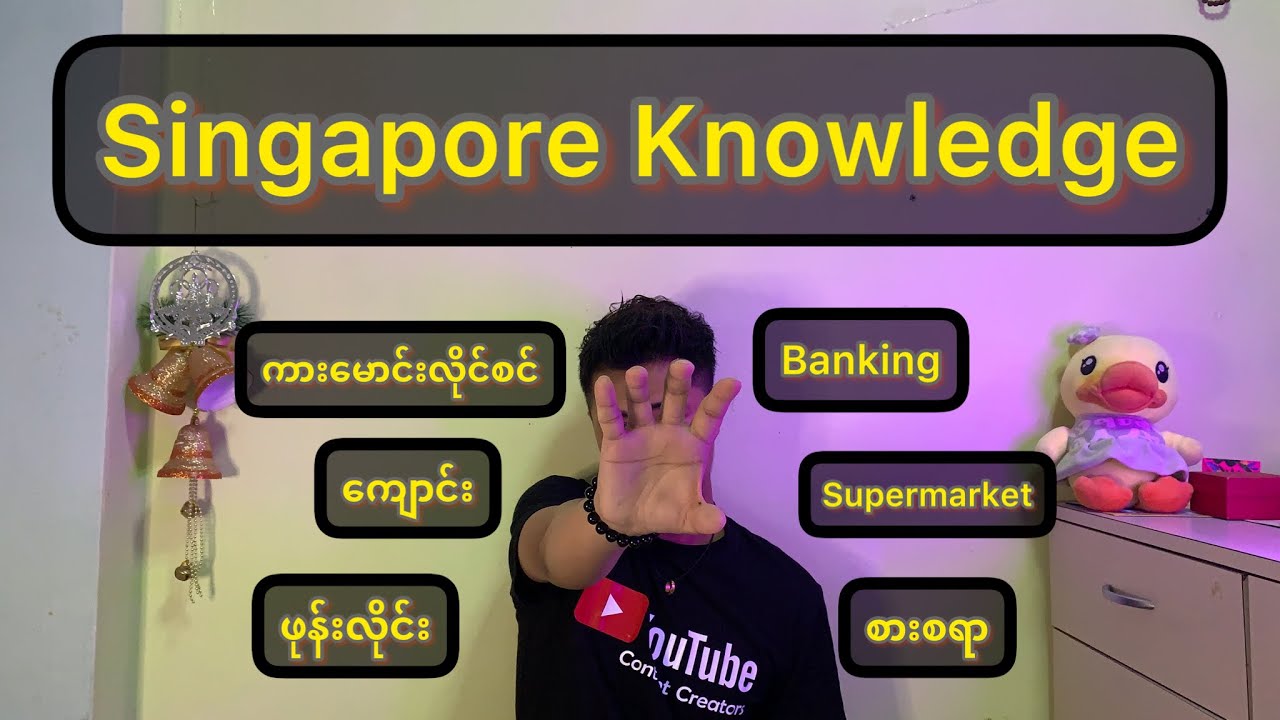 Singapore မလာခင်ကြိုတင်သိထားသင့်တာပေါ့ ... #singapore #myanmar #youtuber #knowledge #vlogger