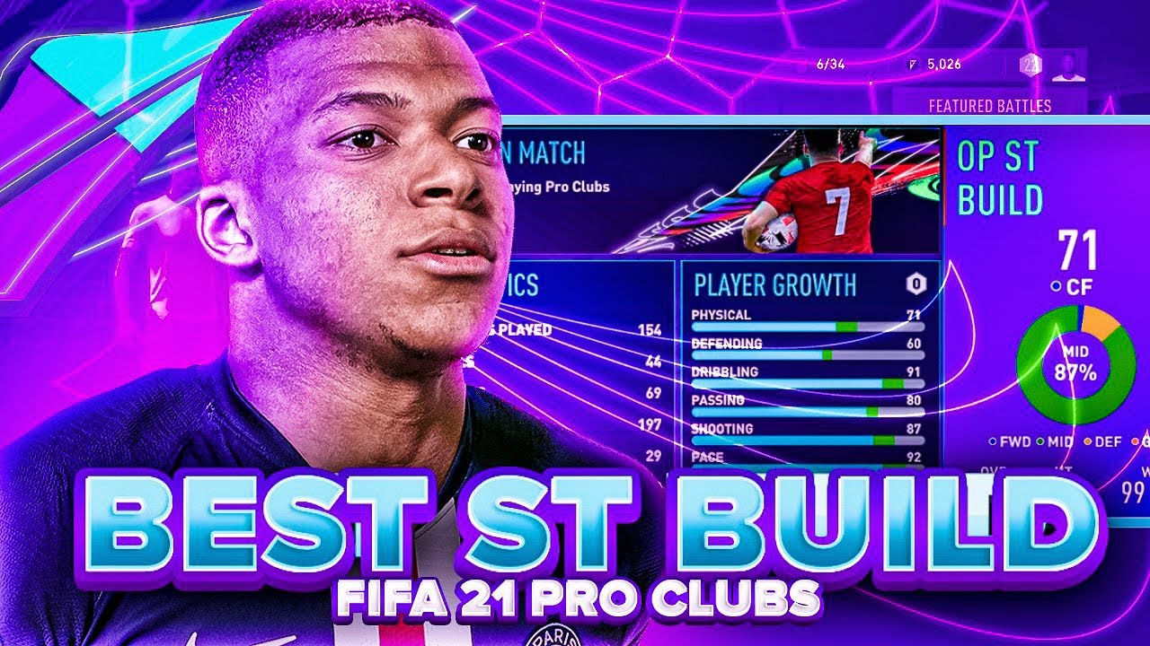 *BEST* STRIKER BUILD! 🤩 - FIFA 21 Pro Clubs
