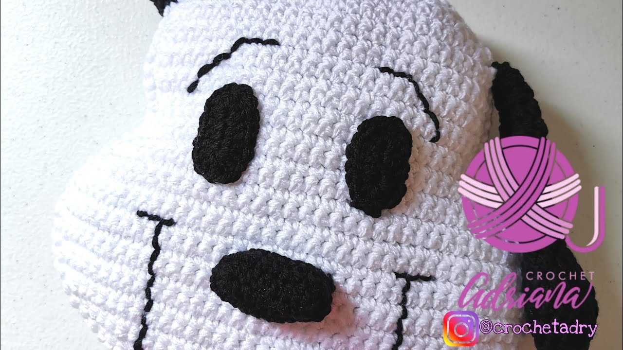 Cojín / almohada snoopy #amigurumi