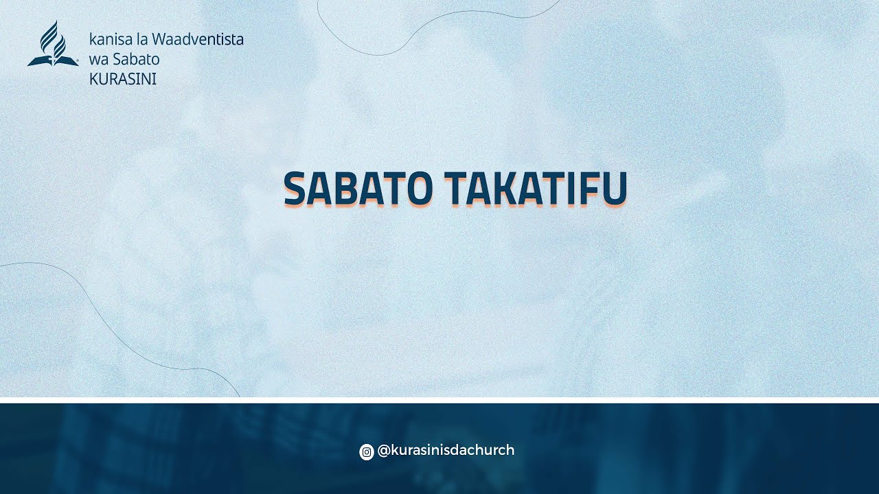 🔴 IBADA YA SABATO|| KURASINI SDA | SABATO YA TANO 2026