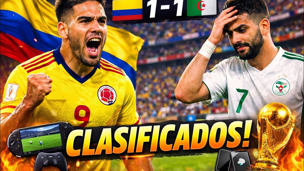 ¡COLOMBIA CLASIFICA A OCTAVOS! 🇨🇴🔥 Empate 1-1 vs Argelia | Mundial Fase de Grupos