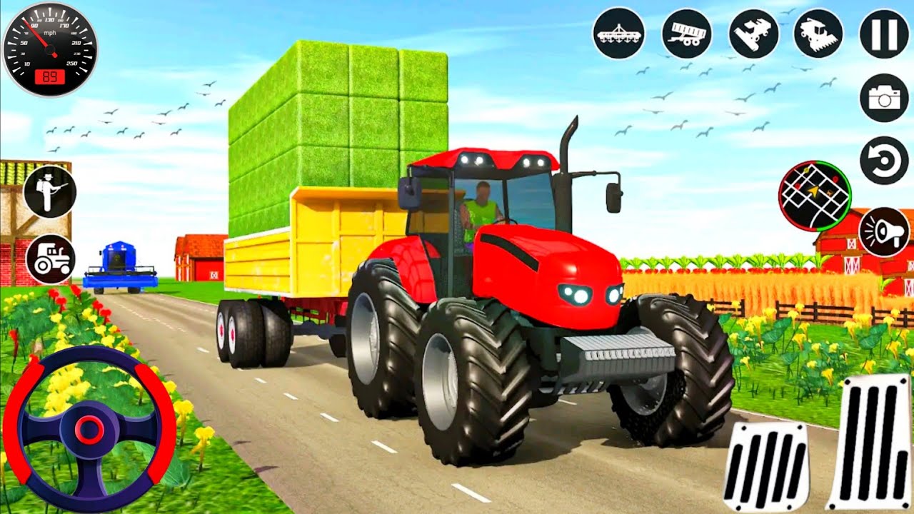 Tractor Games 2026 - Indian Farming Transport Tractor Driving Video Game - Android GamePlay