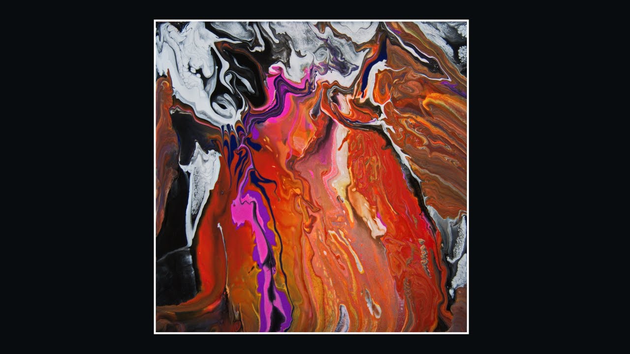 #10,145  Dirty Pour Cup -Flip'n Tip Fluid Acrylics Painting 8.20.2025 Spontaneous art